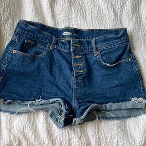 Blue jean shorts